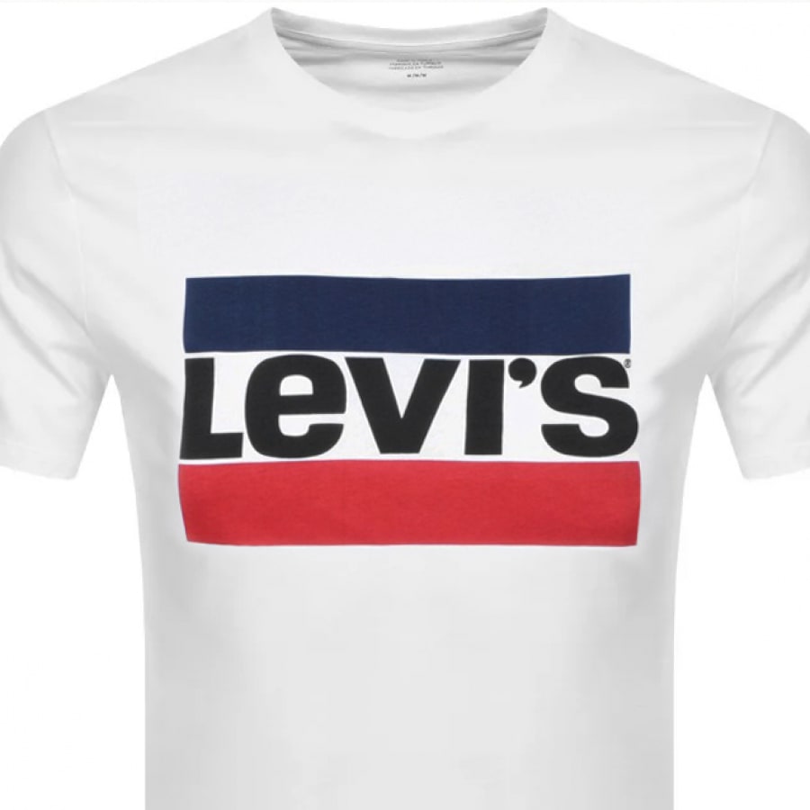 Alternative Image for ProductLevis Crew Neck Sportswear Logo T Shirt White2